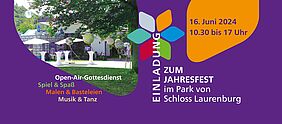 Einladung zum Jahresfest in Laurenburg. 