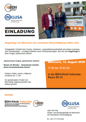 Plakat mit Einladung zum Angehörigen-Treffen am 12.8.2026